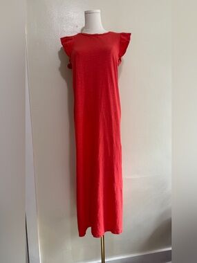 Z Supply Tangerine Flutter Sleeve Maxi Dress